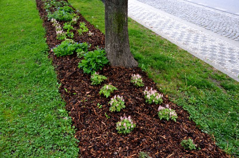 Landscape Bed Mulching